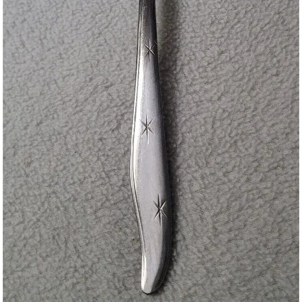 Vtg Mar-crest Stainless Citation Atomic Starburst ICE TEA Long Spoon USA
